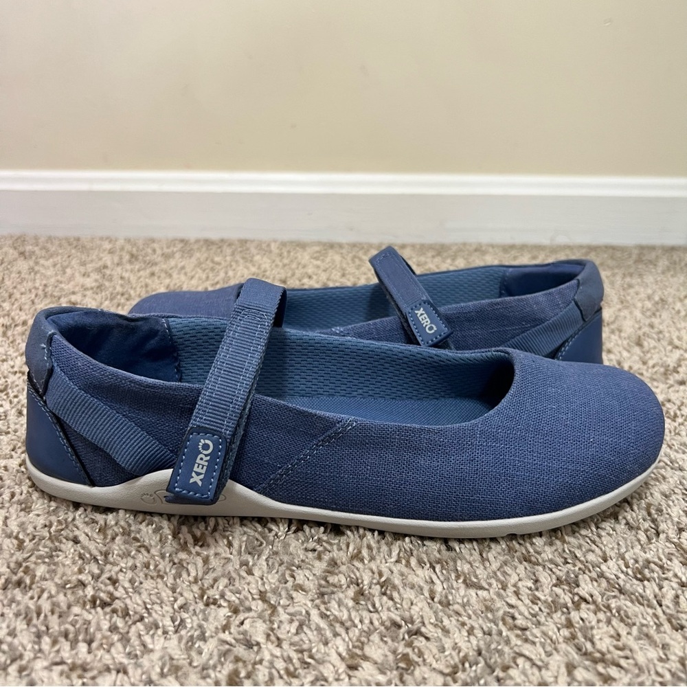 XERO Shoes The Cassie Blue Mary Jane Flats Women’s Size 11.5